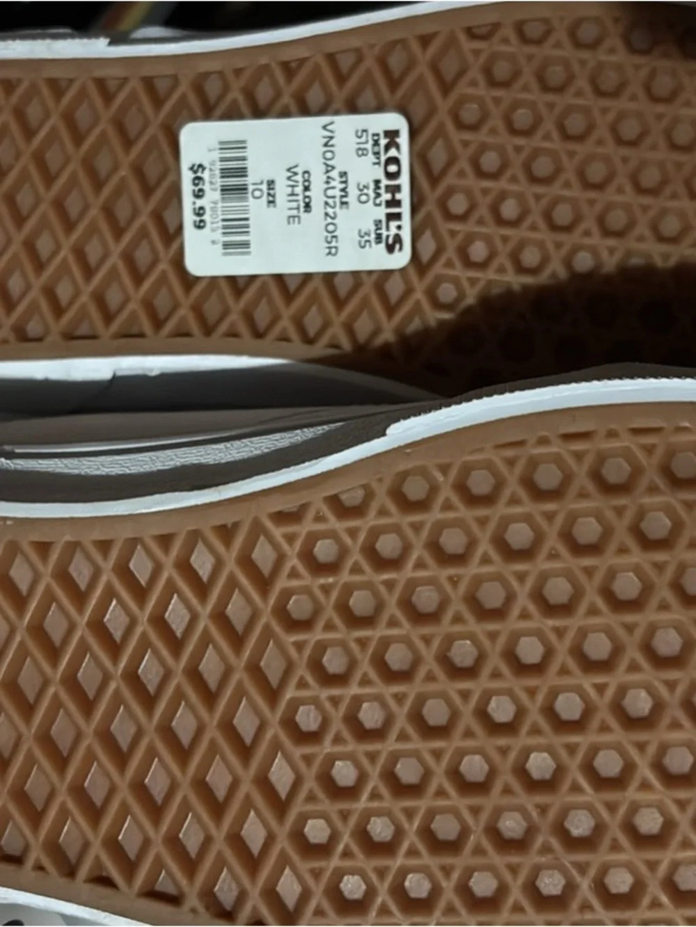 Vans Women's White Low-Top Leather Sneakers — Classic Lace-Up